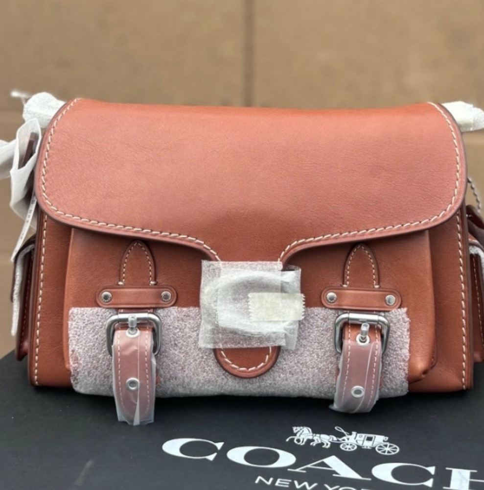 Brand NEW COACH Western Tabby In Leather Burnished Amber